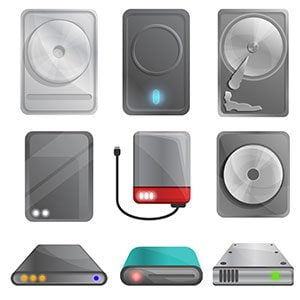 Dibujo de Discos Duros Externos