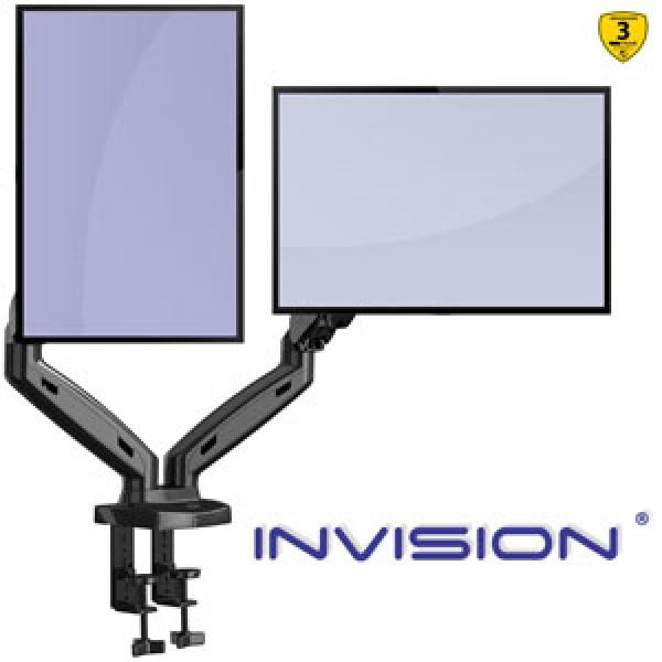 Invision Soporte Monitor MX300 17-27 doble brazo