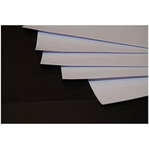 Papel adhesivo de vinilo A3 Madaboutink Inyección tinta 10 hojas blanco brillo
